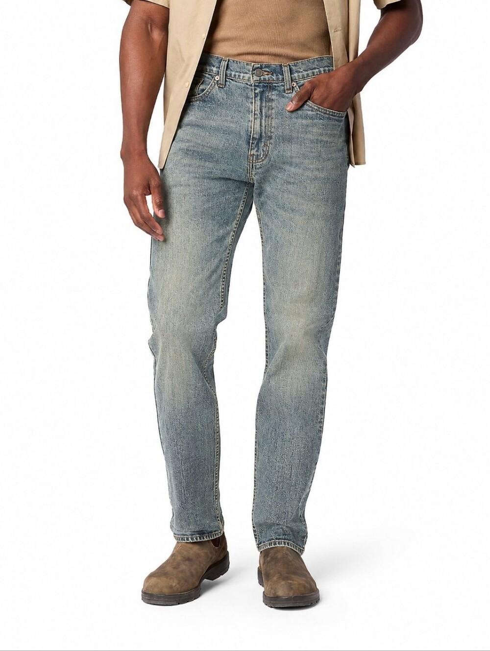 Levi Strauss Signature S51 Straight Fit Jeans Men's 32x30 Light Wash